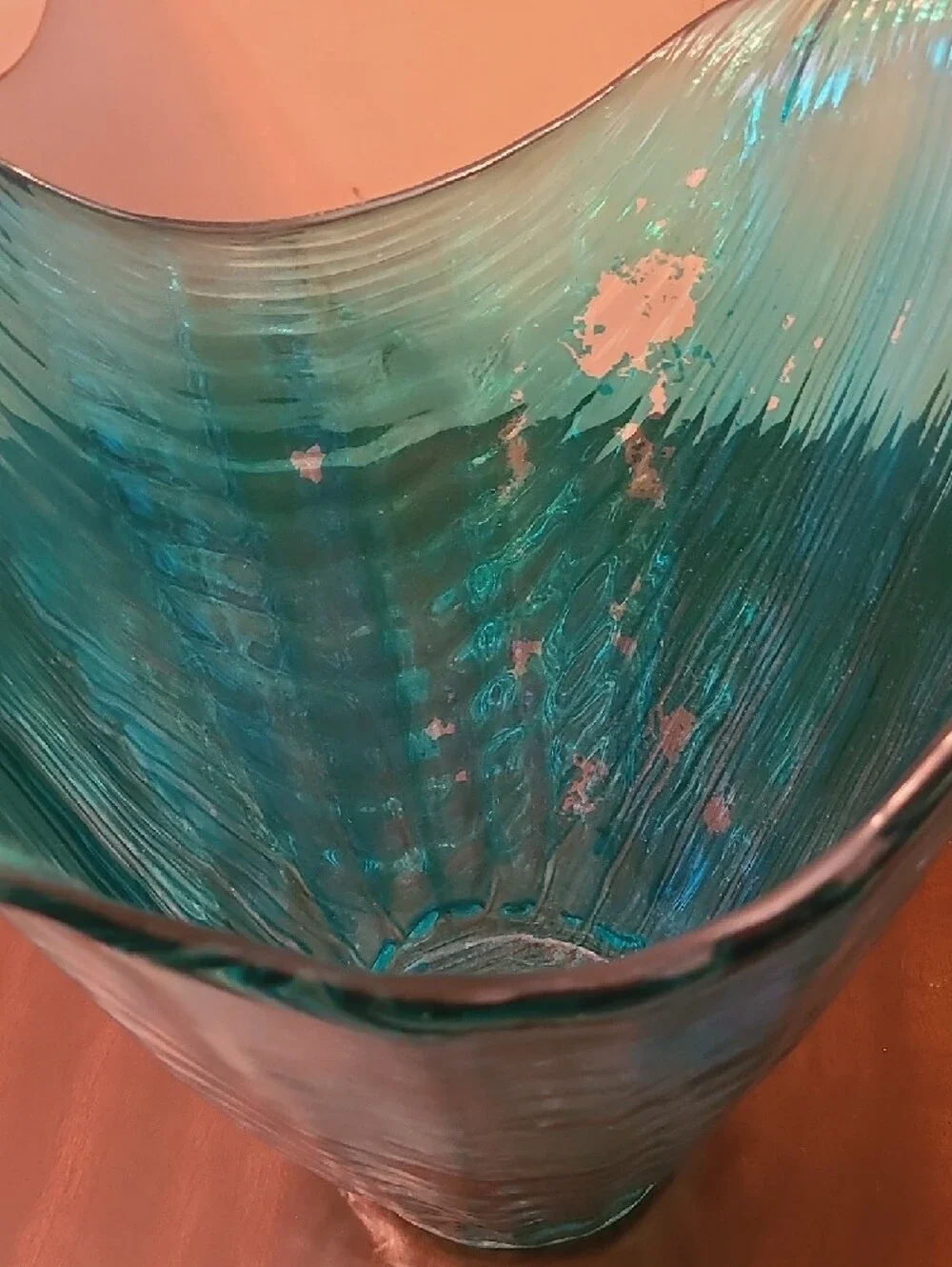 Blue‎ Handblown Art Glass Vase